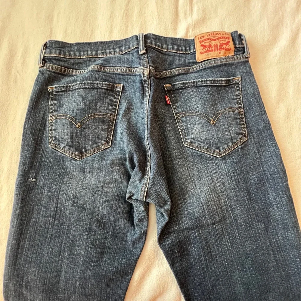 Levis 559 Relaxed Straight Jeans Mens 36x32 Blue Medium‎ Wash Denim 00559-0461